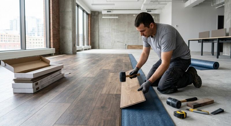 Our team working on Flooring Service projects in Livermore, CA