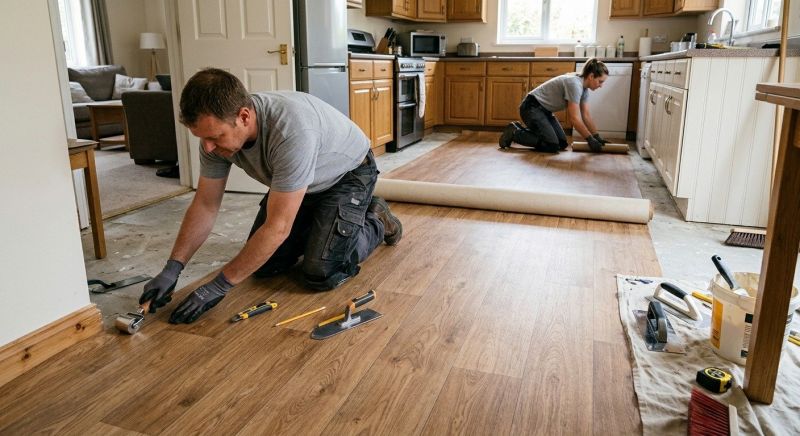 Linoleum Flooring Replacement in Livermore, CA